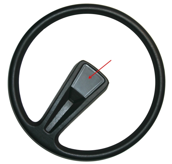 Lenkradnabenabdeckung Einspeichenlenkrad -letzte Ausführung-, 2CV / AK